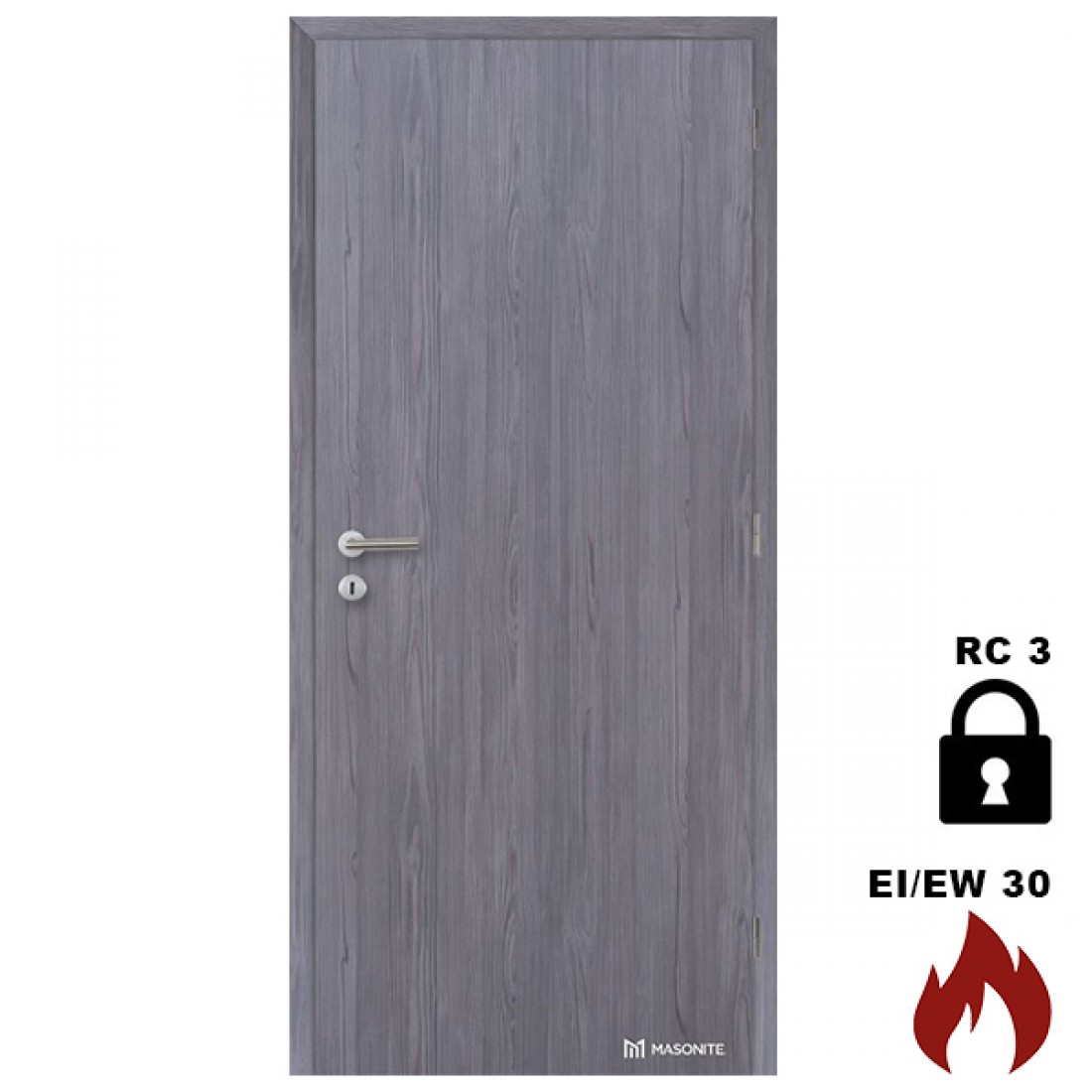 Protipožiarne Bezpečnostné Vchodové Dvere MASONITE DOORNITE RC3 EI EW 30