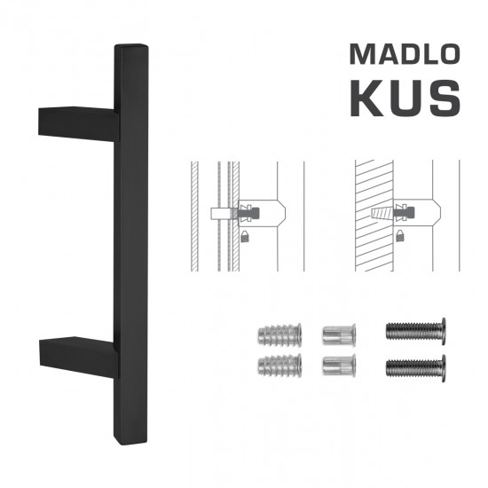 FT - MADLO kód 831Z 25x25 mm SP ks CIM - čierna matná (FNO)