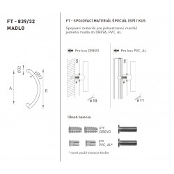 FT - MADLO kód 839 Ø 32 mm SP ks NEM - nerez matná (F60)