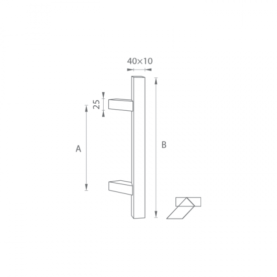 FT - MADLO kód 841Z 40x10 mm ST ks BIM - biela matná (FBO)