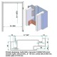 Oceľová Zárubňa CgAS 80/197 - S tesnením - RAL nástrek (komaxit) - sadrokartón