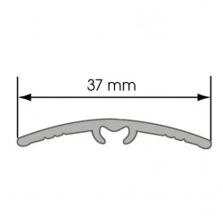 Oblý prechodový profil AL CEZAR - 37 x 5 x 930 mm - Samolepiaco-narážací - LW375w1 - Fólia Dub Canyon - 9342609