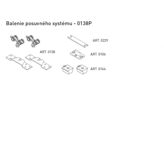 SC - Balenie posuvného systému 100 SILENT SOFT art. 0138P 