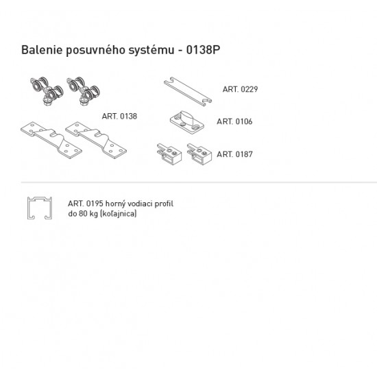 SC - POSUVNÝ SYSTÉM 100 SILENT 80 KG 