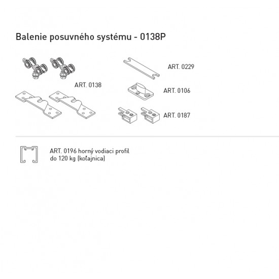 SC - POSUVNÝ SYSTÉM 100 SILENT 120 KG 