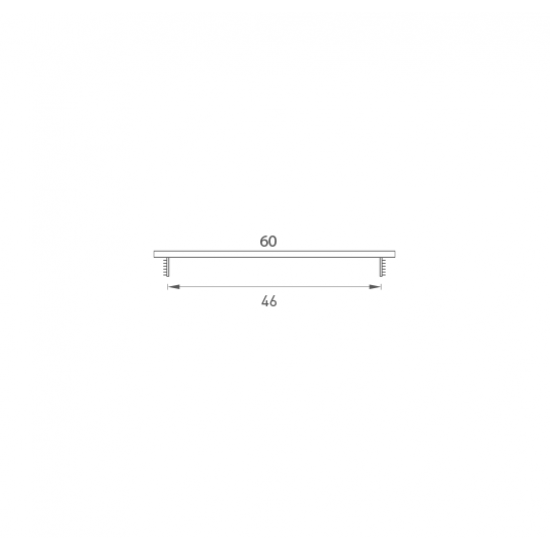 SRL - ALFA vetracia mriežka 60 x 800 mm BIL - biela lesklá (RAL 9010)