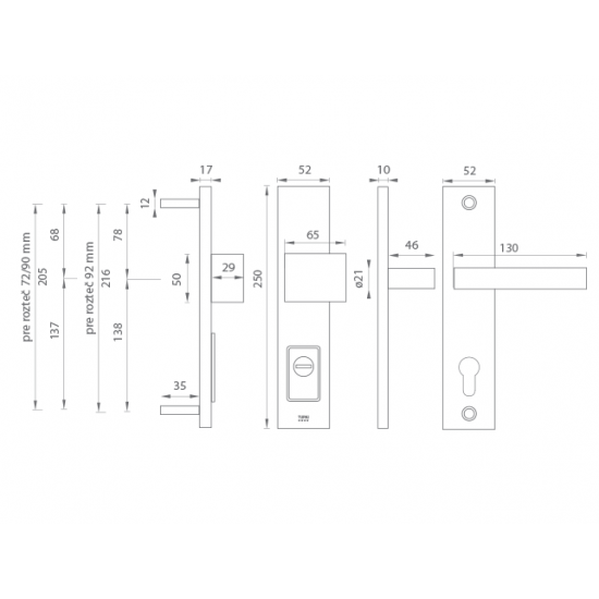 TI - FORTE PLUS - 3214 CHL - chróm lesklý (03)