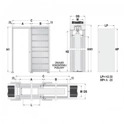 Stavebné puzdro ECLISSE jednokrídlové 600 mm (1970/2100 mm x 108/100/125/150 mm) - Murivo Stavebné puzdro ECLISSE jednokrídlové 600 mm (1970/2100 mm x 108/100/125/150 mm) - Murivo